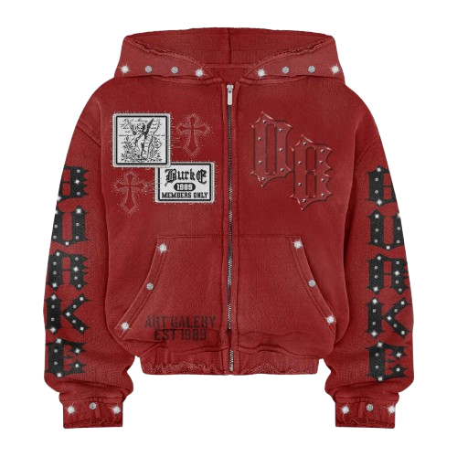 DB rhinestone Zipup - Premium Graphic Streetwear