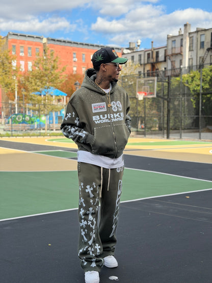 DB 89 Crossed Premium Sweatsuit Set - Comfortable Hoodie & Joggers