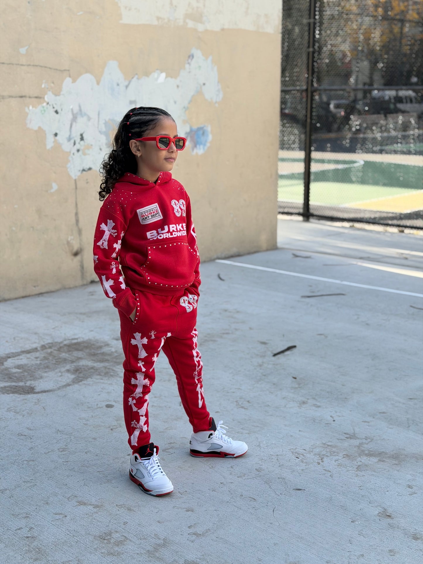 DB 89 Crossed Premium Sweatsuit Set - Comfortable Hoodie & Joggers