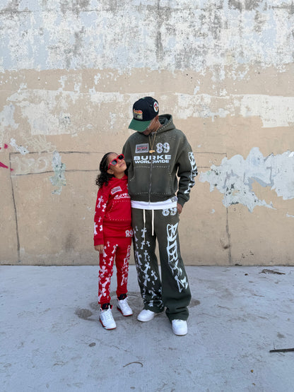 DB 89 Crossed Premium Sweatsuit Set - Comfortable Hoodie & Joggers