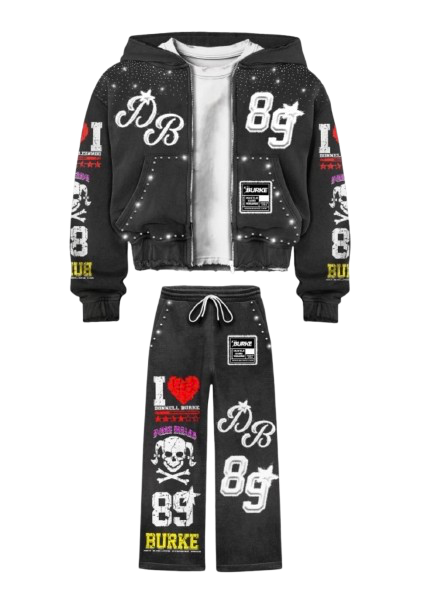 I Love DB Premium Sweatsuit Set - Matching Hoodie & Joggers