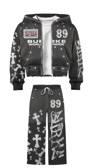 DB 89 Crossed Premium Sweatsuit Set - Comfortable Hoodie & Joggers