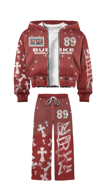 DB 89 Crossed Premium Sweatsuit Set - Comfortable Hoodie & Joggers