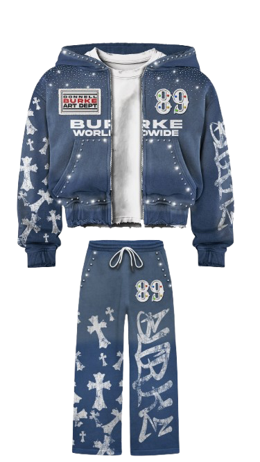 DB 89 Crossed Premium Sweatsuit Set - Comfortable Hoodie & Joggers