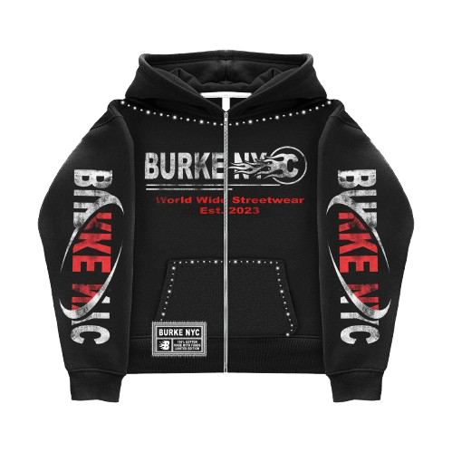 Burke Zip-Up Hoodie - Premium Streetwear Essential